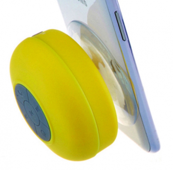 Suction Cup Bluetooth Speaker Waterproof Bathroom Portable Speaker