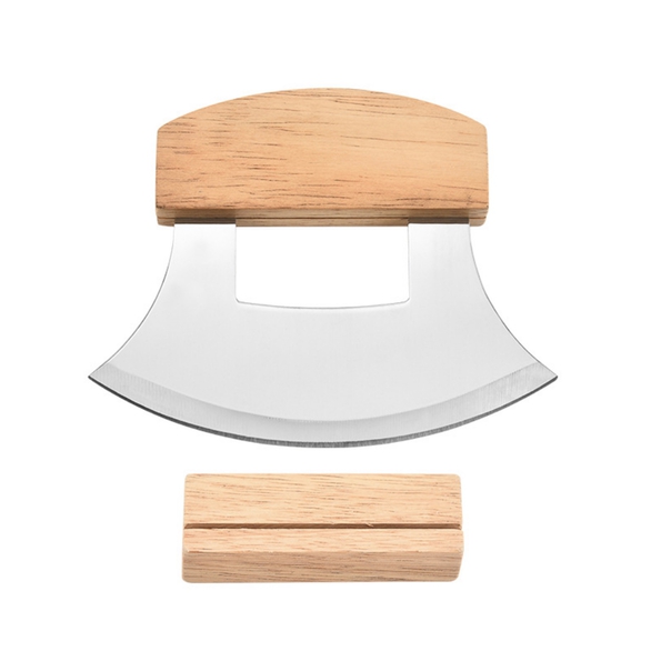 Solid Wooden Handle Pizza Cutter Harder Blade