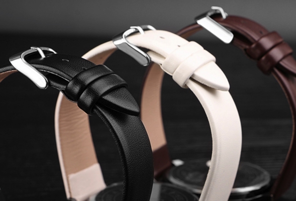 PU Leather Strap 14 To 22mm Ultra Thin No Stitching More Colors