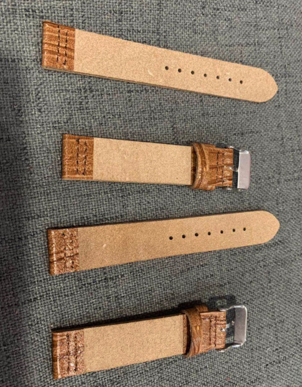 Cork Natural Wood Leather Strap Custom Made For Style And Sizes