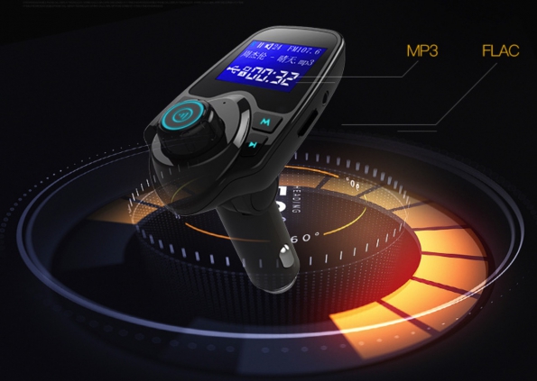 MP3 Bluetooth Player Car Charger FM Radio Hand-free Speaker