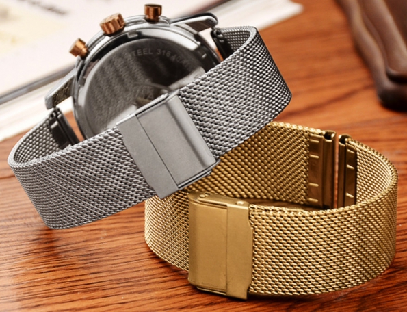 Milanese Mesh Style Stainless Steel Strap 0.4 0.6 Or 0.8 Different Mesh
