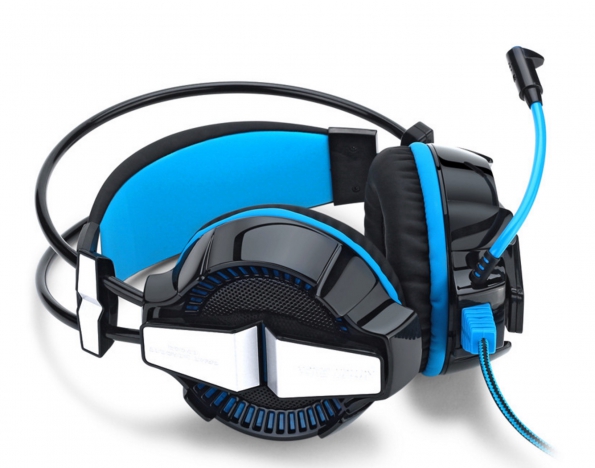 PC Computer Gaming Headset Over-ear Headphone 7.1 Channel LED