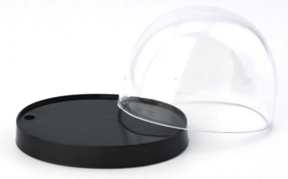 Clear Plastic Display Dome With Plastic Base