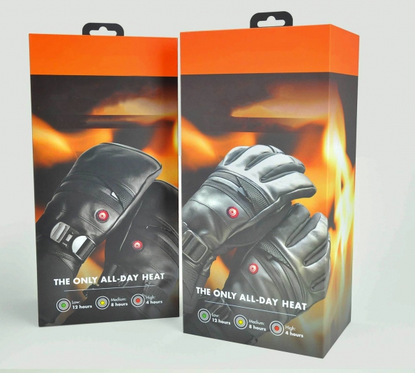 Hard-box Gloves Packaging Magnetic Close Custom Logo Made Flip Style