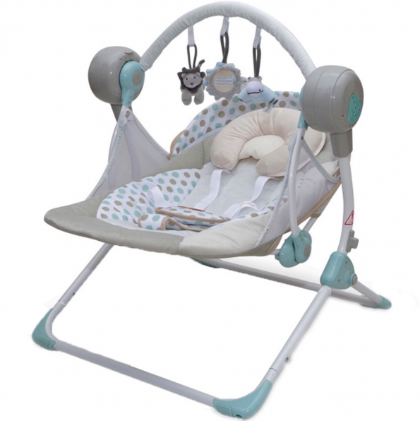 Automatic Swing Baby Bed Remote Control With Bluetooth Speaker TF