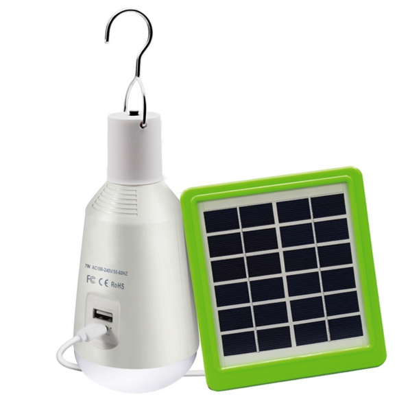 Solar LED Bulb Remote Control Rechargeable And Waterproof