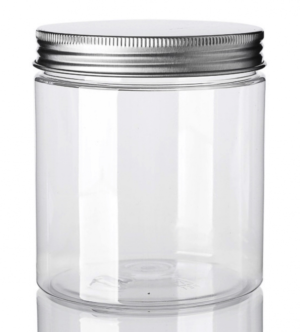 200ml PET Clear Jar Neck Size 68mm PP/Aluminum Lid