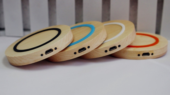Natural Wooden Made Wireless Charger Pad