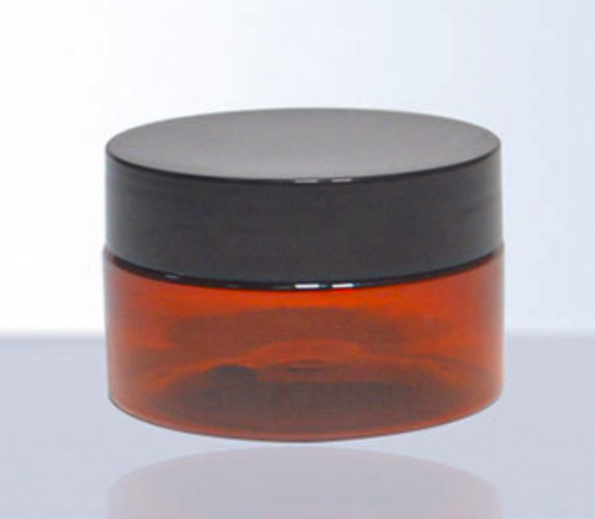 30ml Amber PET Jar Black Lid Neck-size 47