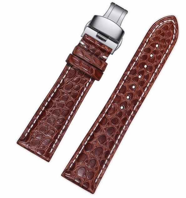 Full Round-grain Leather Watch Strap Replacement 14/18/19/20/21/22mm