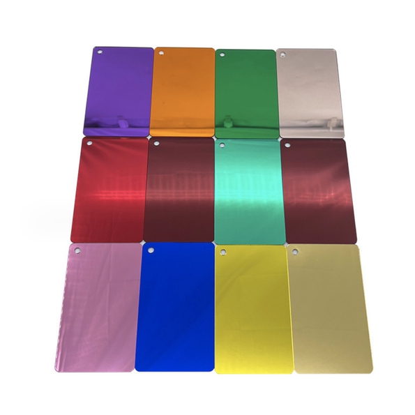 Colored Acrylic Sheet Laser Cut Carving Print Gradient Color