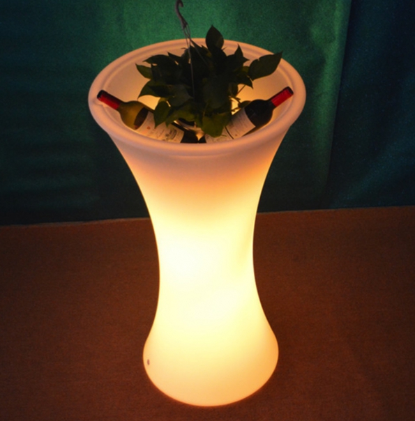 Led Flower Vase Small Waist Design Colorful 16-colors With Remote Control