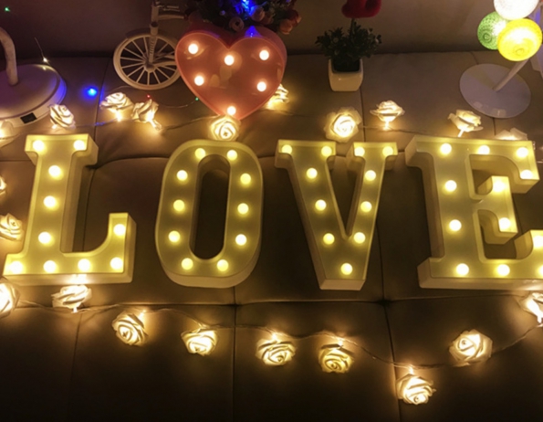 Light Letters for Wedding LED Decoration Light for Wedding Beautiful Wedding Lights 