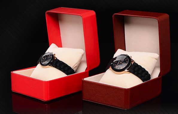 PU Leather Watch Packaging Box More Color Options