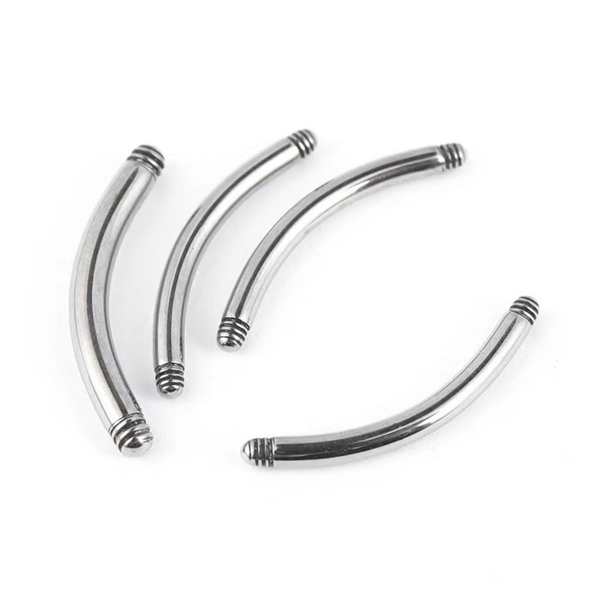 Surgical Steel Curved Barbell Pin Ear Nails Titanium Ring