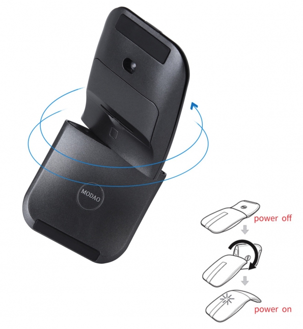 Touch Folding Mouse 2.4G Arc Touch