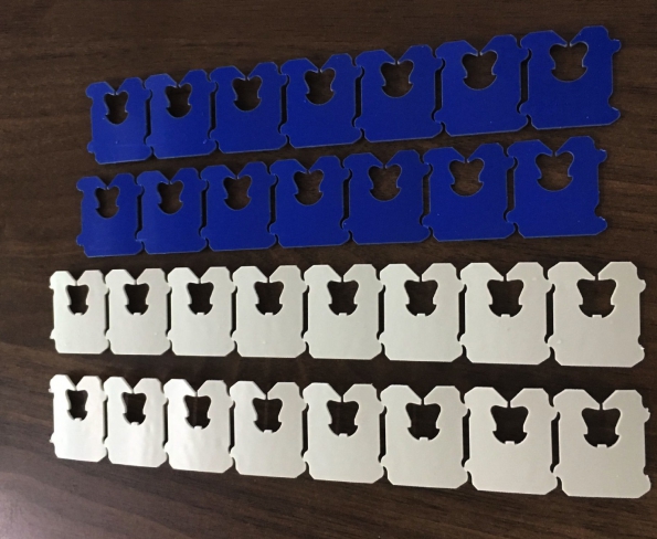 Bread Plastic Clips Used To Close The Bags Custom Thick 0.8mm 22*22mm