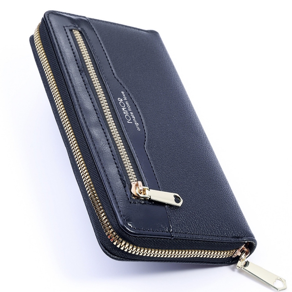 Long Style Large Wallet Leather Multifunction Holder Zipper Handbag