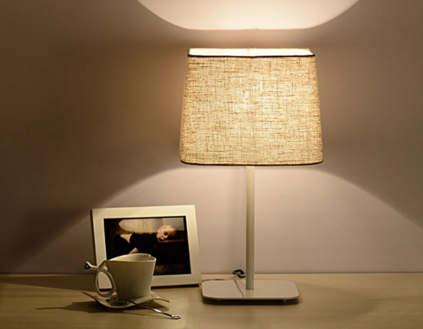Hotel Restaurant Warming Lamp Bedroom LED Lamp Fabric Art Desk Deco Lamp Fashion Design Soft Light