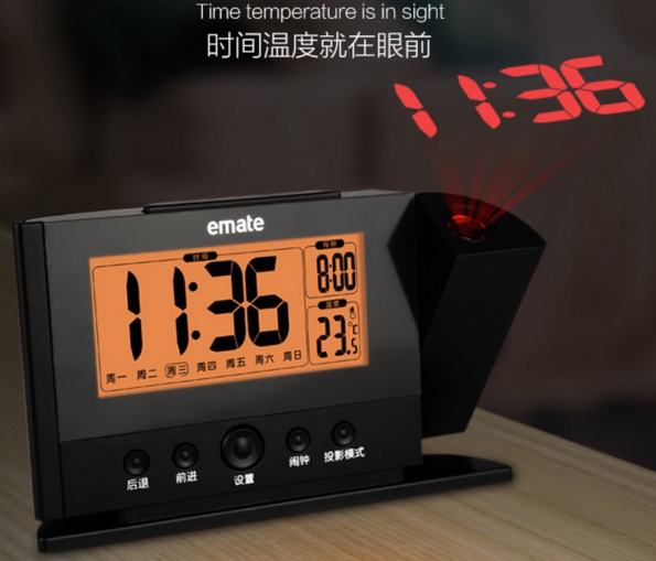Projection Function LED Clock Projecting Clock Temperature To Wall HD LED Display