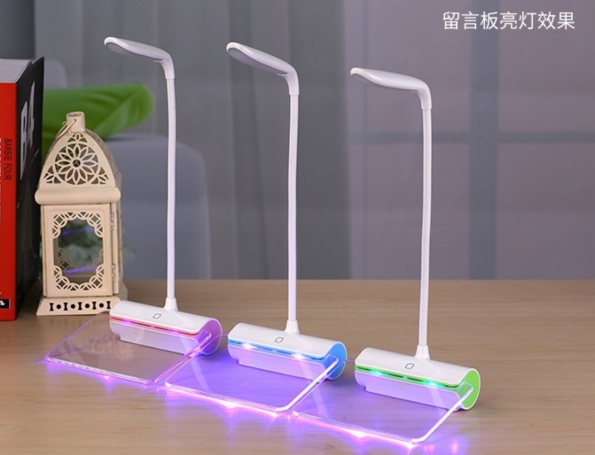 LED Desk Reading Lamp with Message Board Leaving Message to Your Loved One Or Children Much More Easy