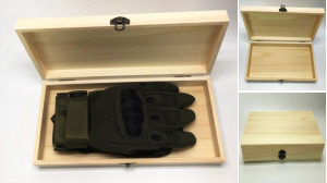 Wood Box Gloves Packaging