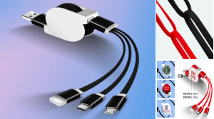 3-in-1 USB Cable Flexible